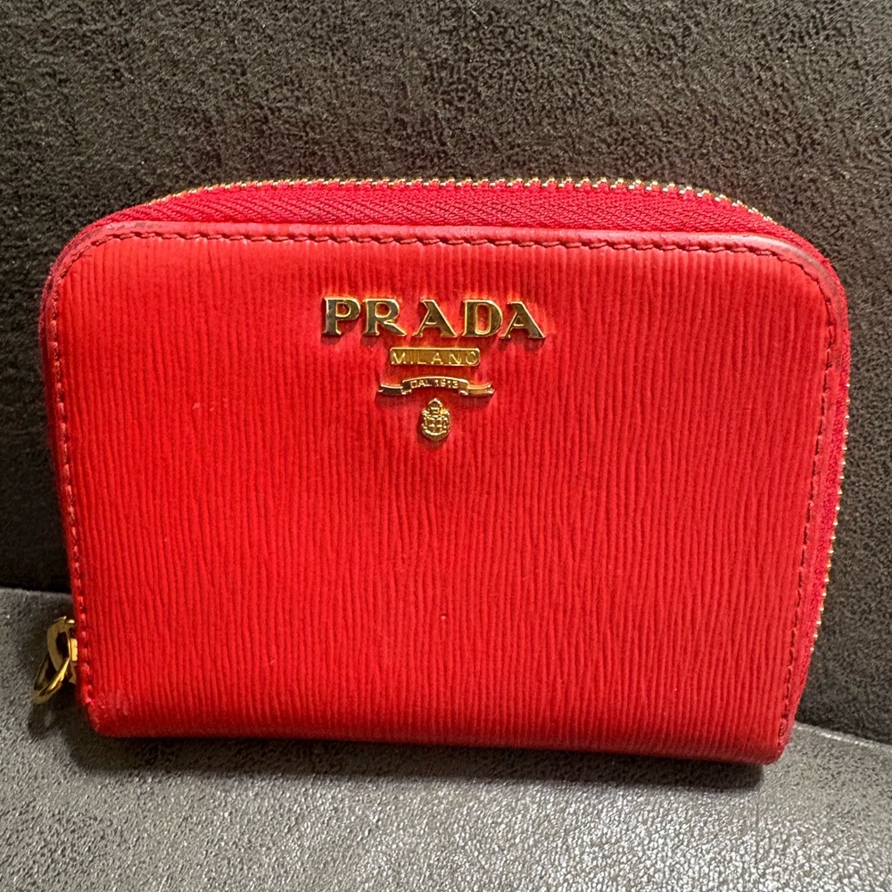 Prada compact wallet